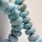 Larimar Bead Necklace Natural Blue Stone Necklace Ocean Inspired Jewelry Gift