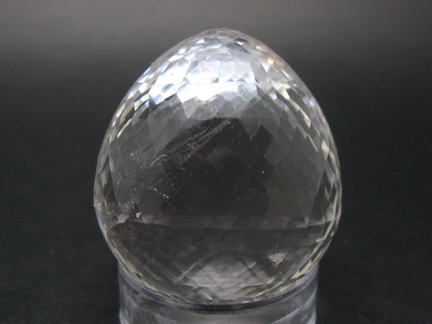 Facetted Quartz Egg From Brazil - 76.45 Grams - 1.7"