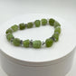 Peridot & Herkimer Diamond Nugget Bracelet | August Birthstone Jewelry