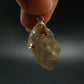 Gem Color Change See-Thru Straw Terminated Crystal Diaspore Crystal Silver Pendant From Turkey - 1.2" - 8.16 Grams