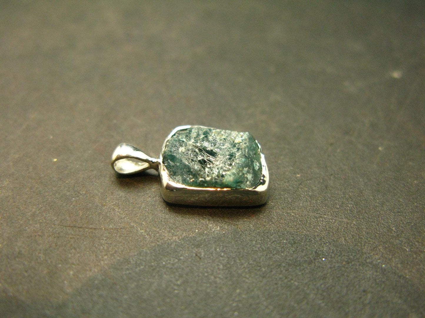 Grandidierite Silver Pendant From Madagascar - 0.7" - 1.37 Grams