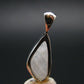 Raw Rare Natrolite Crystal Silver Pendant From Russia - 0.9" - 1.51 Grams