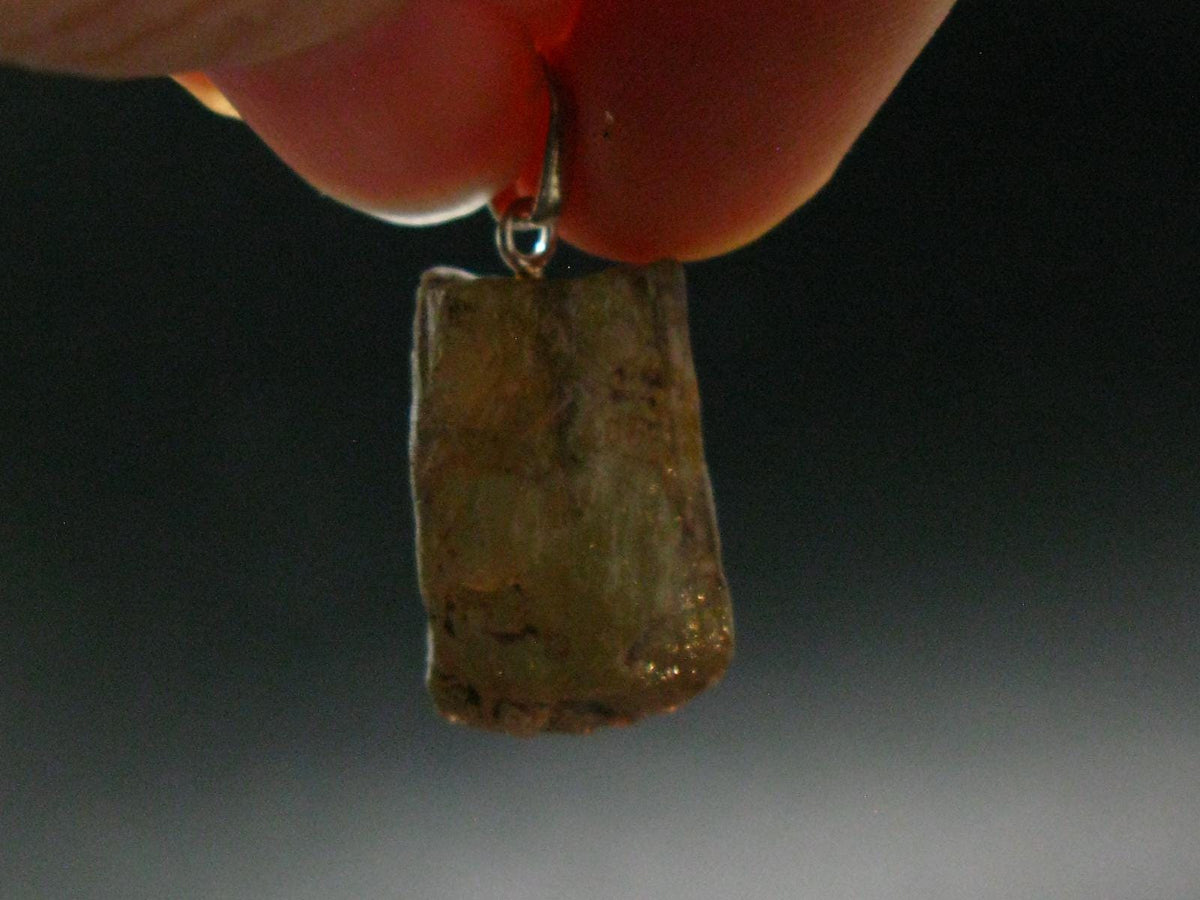 Andalusite Silver Pendant from China - 1.0" - 3.90 Grams