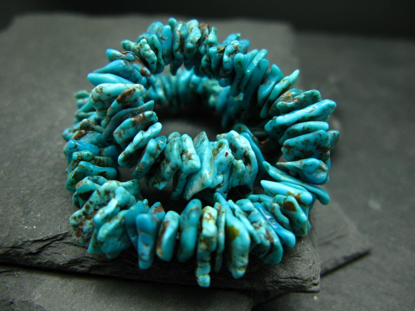 Turquoise Genuine Untreated Bracelet ~ 7 Inches ~ 10mm Tumbled Beads