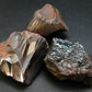 Kidney Ore!! Lot of Three Rough Brilliant Silvery Black Botryoidal Bubbles Hematite from Morocco