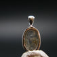 Gray Herderite Silver Pendant from Africa - 0.7" - 1.16 Grams