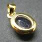 Natural Faceted Tanzanite Gold Plated Sterling Silver Pendant from Tanzania - 0.7"
