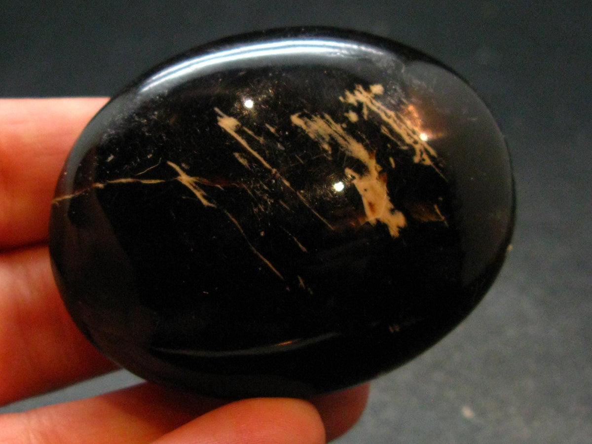 Rare Large Blue Amber Tumbled Piece Fluorescent From Indonesia - 2.1" - 24.11 Grams