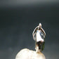 Moldavite Tektite Silver Pendant from Czech Republic - 0.7" - 0.81 Grams