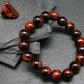 Bulls Eye (Red Tiger Eye) Genuine Bracelet ~ 7 Inches ~ 10mm Beads