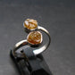 Green Herderite Silver Ring From Brazil - 2.15 Grams - Size 7