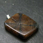 Perfect Cross-Shaped Andalusite (Variety of Chiastolite) Polished Silver Pendant from China - 1.5" - 14.93 Grams