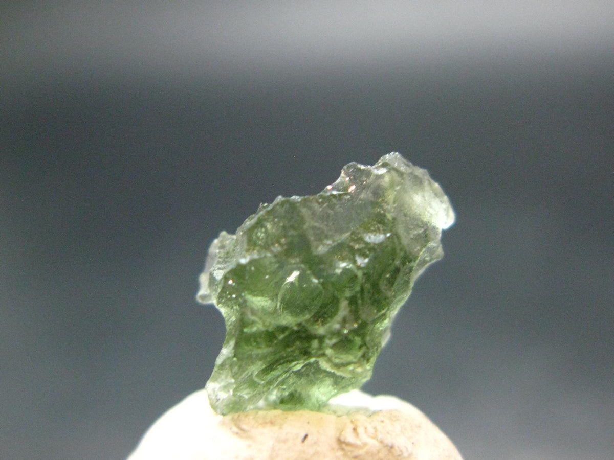 Moldavite Tektite Raw Piece from Czech Republic - 0.5" - 2.75 Carats - 0.56 Grams