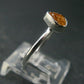 Spessartine Garnet Silver Ring From Tanzania - Size 6 - 1.88 Grams