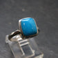 Genuine Turquoise Sterling Silver Ring - 2.67 Grams - Size 6.25