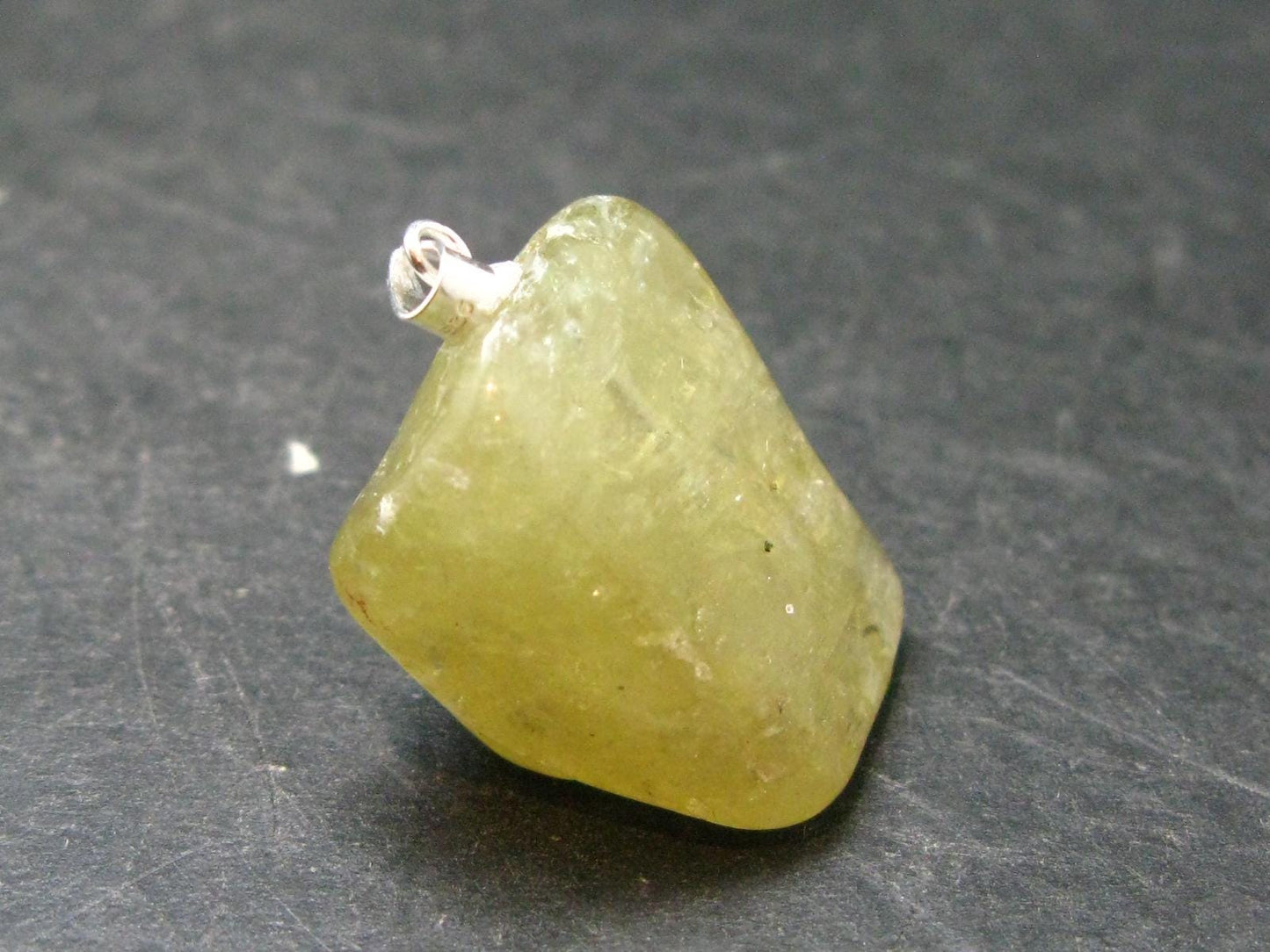 Large Gold Apatite Tumbled Pendant from Mexico - 11.0 Grams - 1.2"