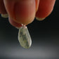 Green Herderite Tumbled Silver Pendant From Pakistan - 0.8" - 0.79 Grams