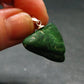 Extremely Rare Natural Maw Sit Sit Crystal Silver Pendant from Myanmar - 1.0" - 4.72 Grams
