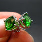 Helenite Gaia Stone Gem Sterling Silver Earrings From Washington - 0.80 Carats