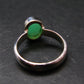 Natural Apple Green Chrysoprase 925 Sterling Silver Ring From Australia - 3.79 Grams - Size 7