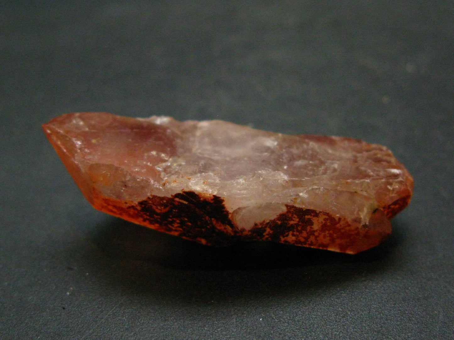 Tangerine Quartz Crystal Cluster From Brazil - 12.76 Grams - 1.7"