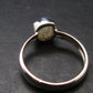Very Rare White Cryolite 925 Silver Ring from Greenland - Size 7 - 1.93 Grams
