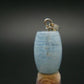 Aquamarine Gem Sterling Silver Pendant From Brazil - 1.2" - 5.82 Grams