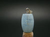Aquamarine Gem Sterling Silver Pendant From Brazil - 1.2" - 5.82 Grams