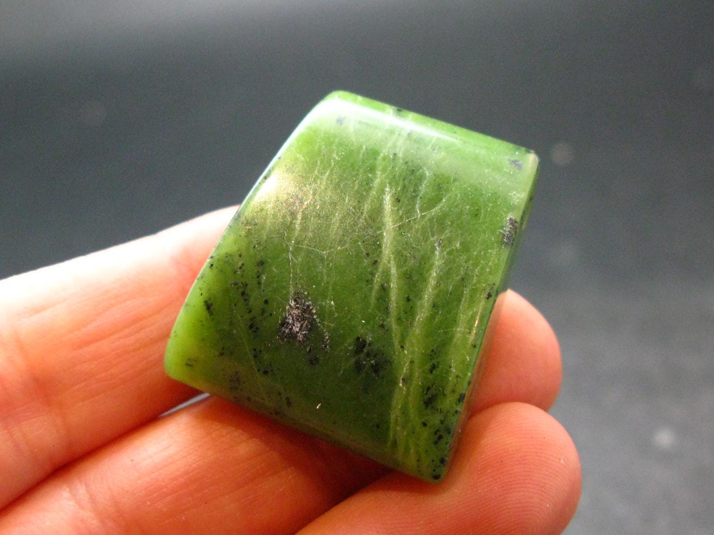 Nephrite Jade 1.2" Pendant From Canada (Metal Free) - 14.16 Grams