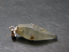 Gem Blue Sapphire Corundum Crystal Silver Pendant From Sri Lanka - 2.6 Grams