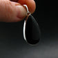 Black Onyx Silver Plated Pendant From Brazil - 5.89 Grams