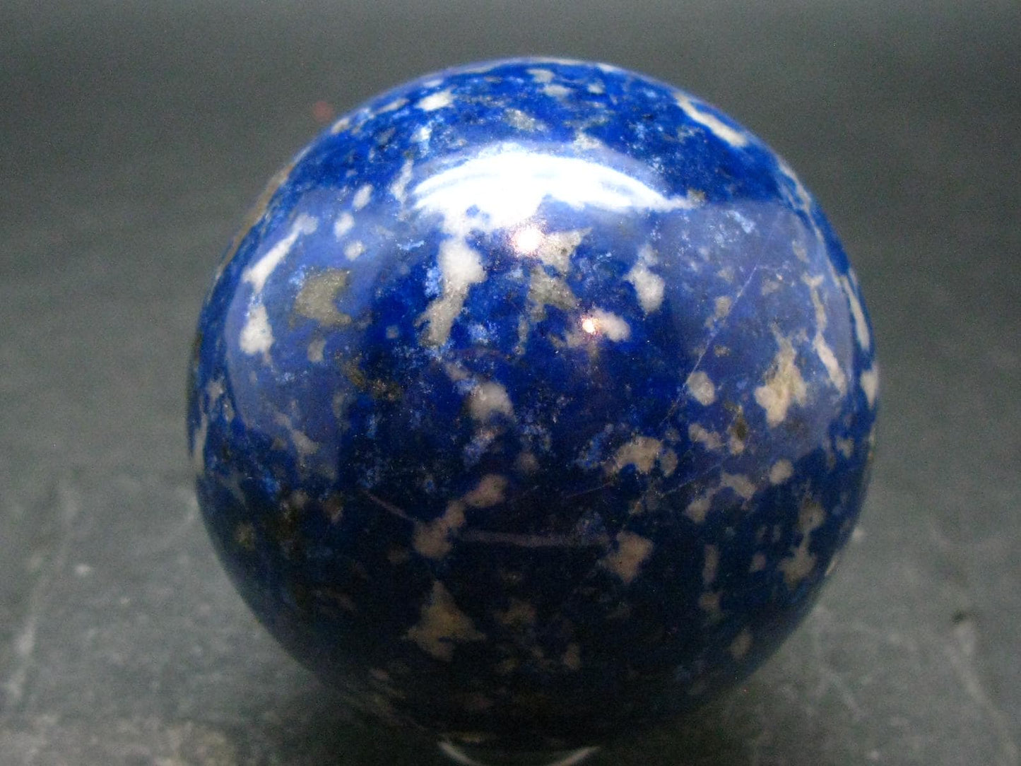 Beautiful Blue Lapis Lazuli Sphere from Afghanistan - 2.2"