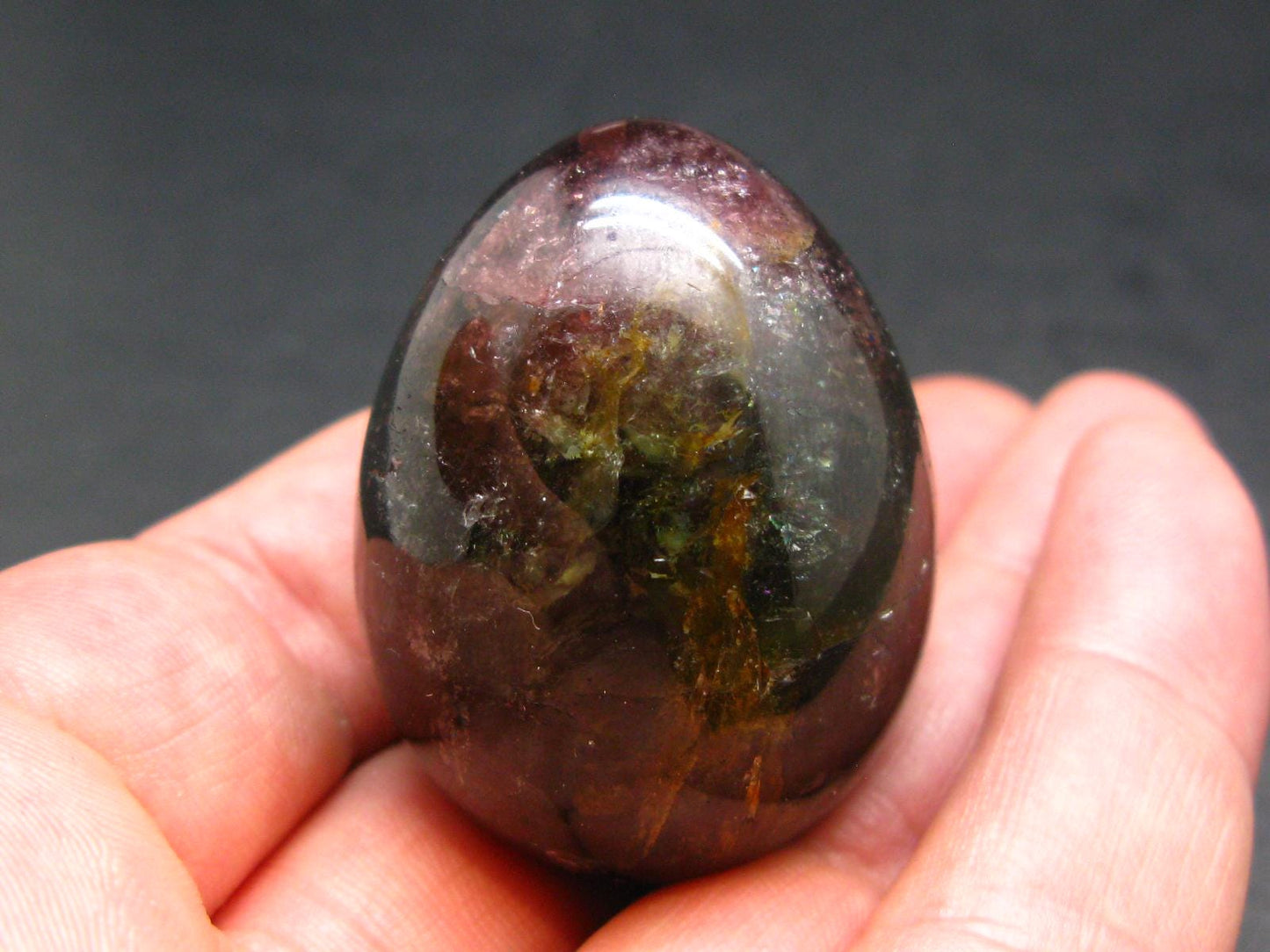 Watermelon Tourmaline Egg From Madagascar - 1.8" - 75.11 Grams