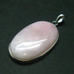 Pink Opal Sterling Silver Pendant From Peru - 1.6"