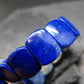 Lapis Lazuli Lazurite Genuine Bracelet ~ 7 Inches ~ 15mm Oval Beads