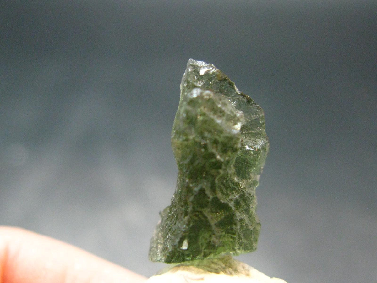 Moldavite Tektite Raw Piece from Czech Republic - 0.7" - 5.85 Carats - 1.17 Grams