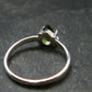 Moldavite Tektite Facetted Silver Ring from Czech Republic - Size 6 - 1.51 Grams