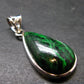 Extremely Rare Natural Maw Sit Sit Crystal Silver Pendant from Myanmar - 1.4" - 5.05 Grams