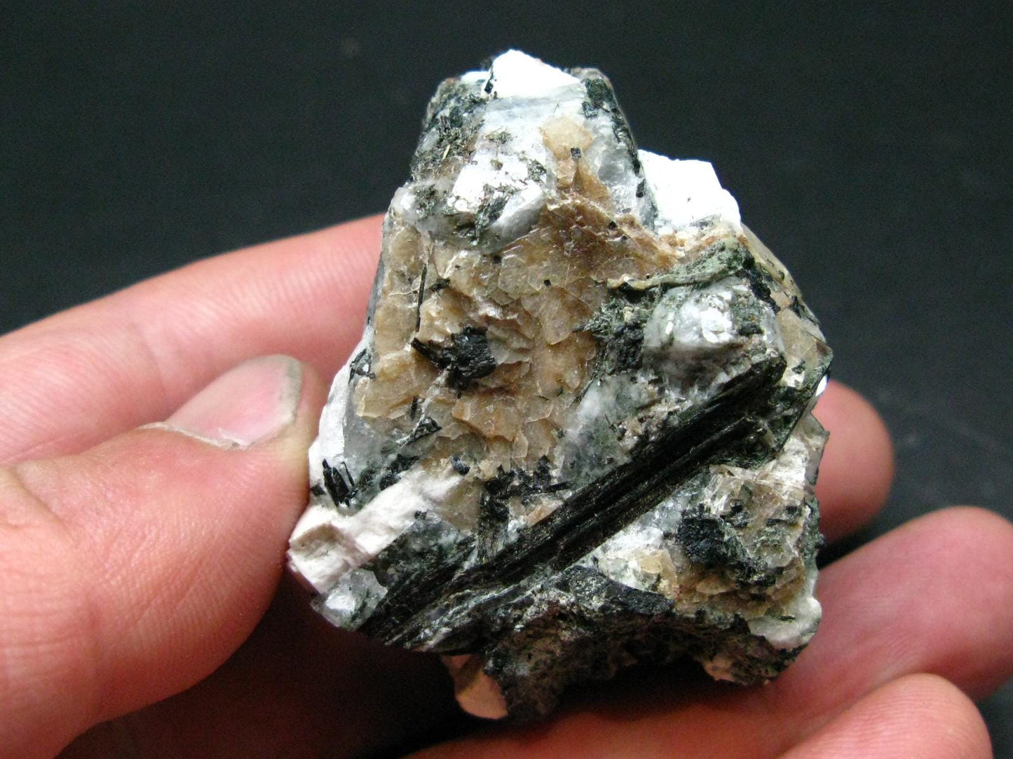 Rare Catapleiite on Natrolite & Aegirine cluster from Canada - 2.2"