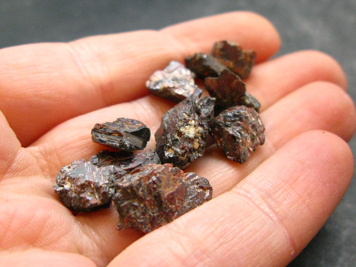 Lot of 10 Mangano Tantalite Crystals From Brazil - 13.0 Grams