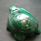 Rich Vivid Vibrant Green Malachite Turtle Carving From Congo - 2.5"