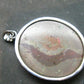 Fire Opal Sterling Silver Pendant From Mexico - 1.4" - 5.68 Grams