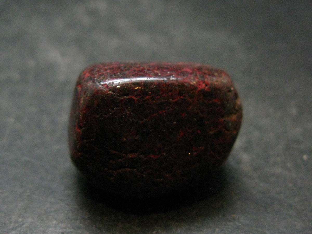 Red Cinnabar Cinabar Tumbled Piece From Spain - 23.47 Grams - 1.1"
