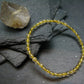 Rutilated Quartz Genuine Bracelet ~ 7 Inches ~ 4mm Round Beads