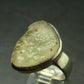 Natural Gem Raw Libyan Desert Glass Tektite Sterling Silver Ring from Libya - Size 9.75 - 9.0 Grams
