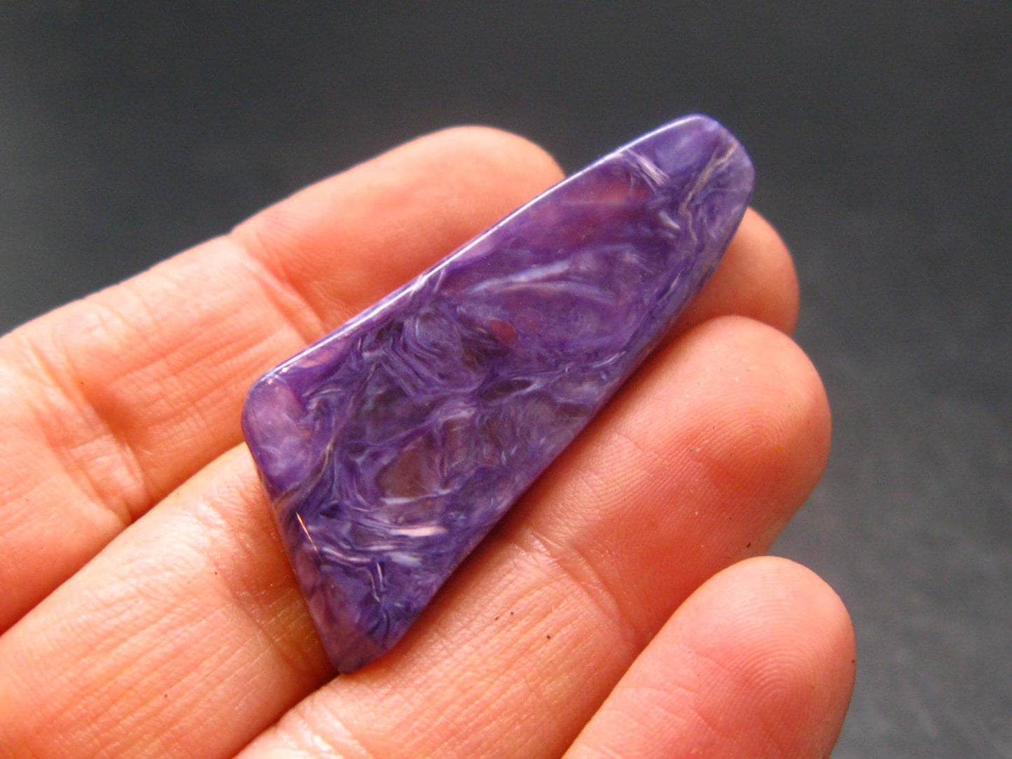 Large Nice Charoite Tumbled Stone from Russia - 5.92 Grams - 1.6"