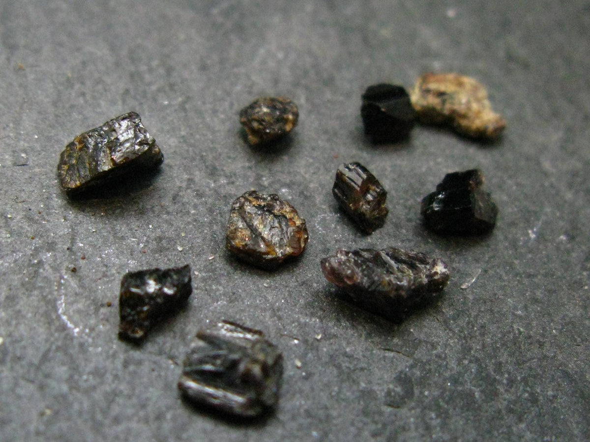 Lot of 10 Rare Painite Crystals From Burma - 4.39 Carats