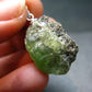 Rare Green Smithsonite Cluster Silver Pendant From Namibia - 1.2" - 6.08 Grams