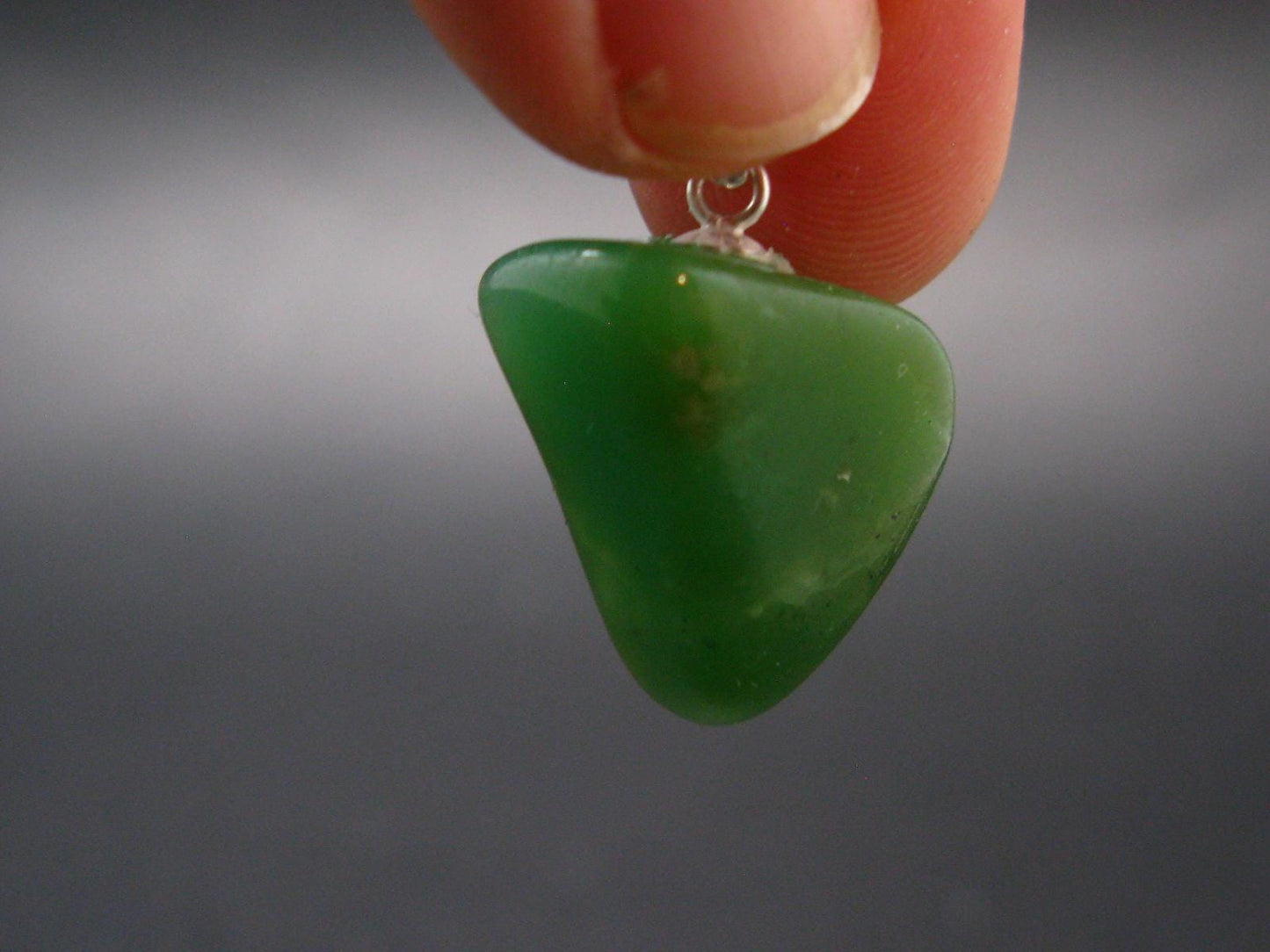 Chrysoprase Silver Pendant From Australia - 0.9" - 4.03 Grams