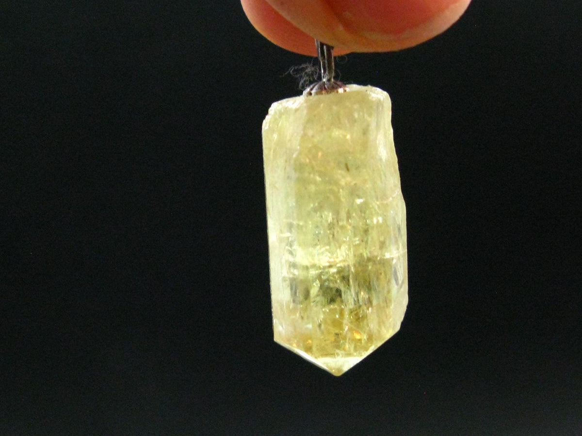 Large Gold Apatite Tumbled Pendant from Mexico - 5.70 Grams - 1.2"